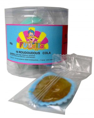 Roudoudous (coquillages) Cola - 10 pièces emballées individuellement - 90g